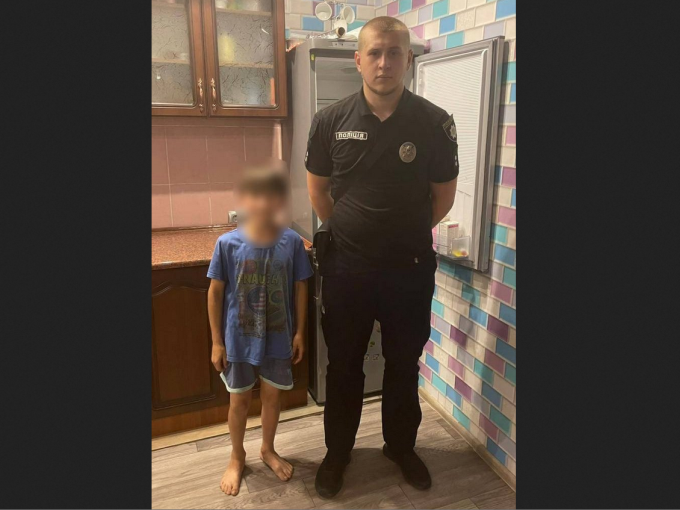 На Харківщині поліцейські оперативно розшукали малолітнього хлопчика